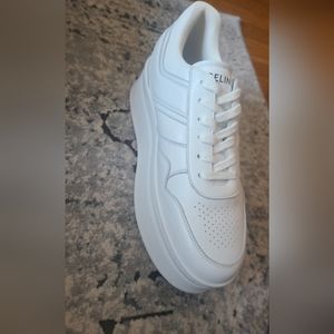 Celine BLOCK SNEAKERS WITH WEDGE OUTSOLE IN CALFSKIN